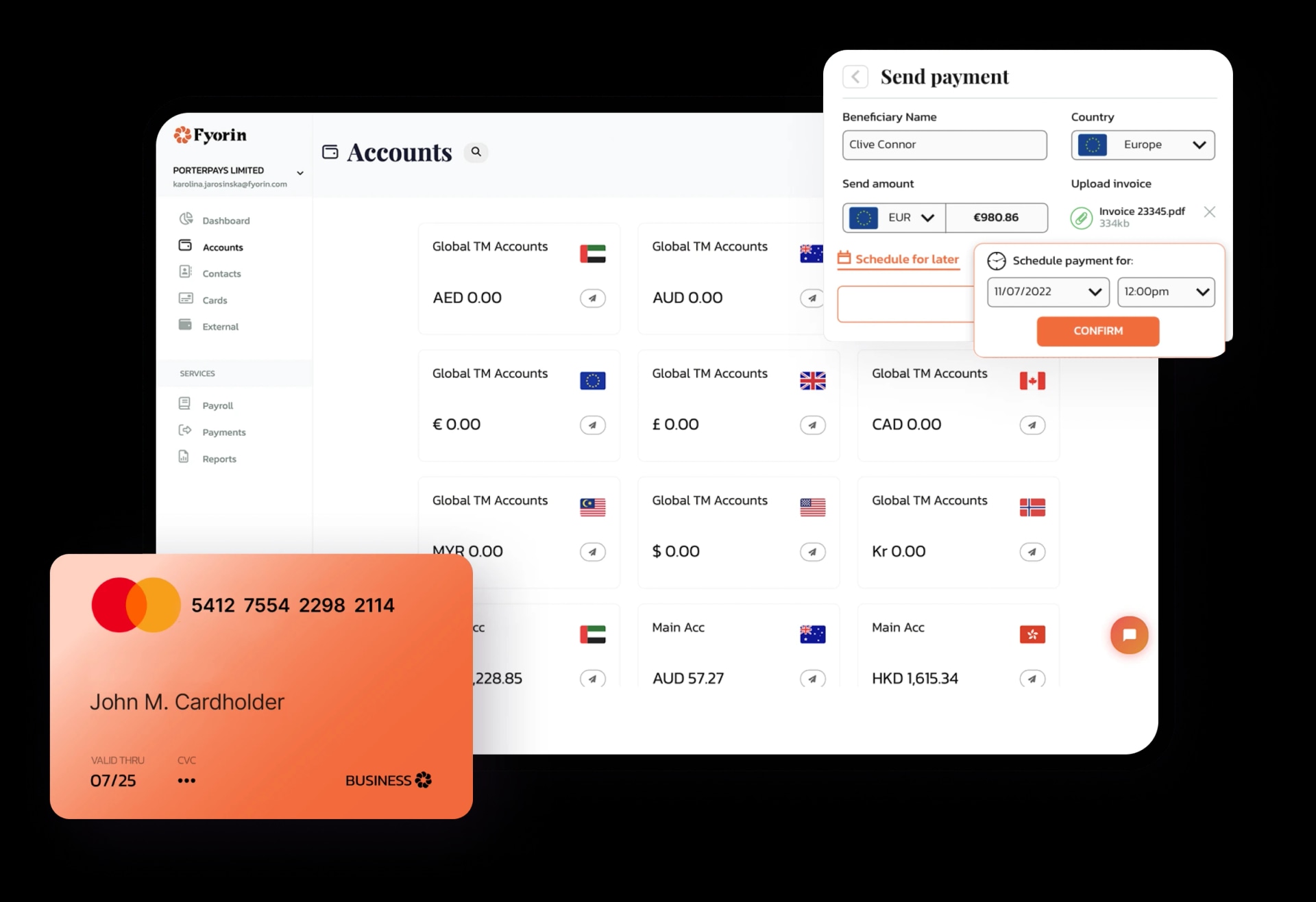 Financial operations & cross-border payment automation | Fyorin